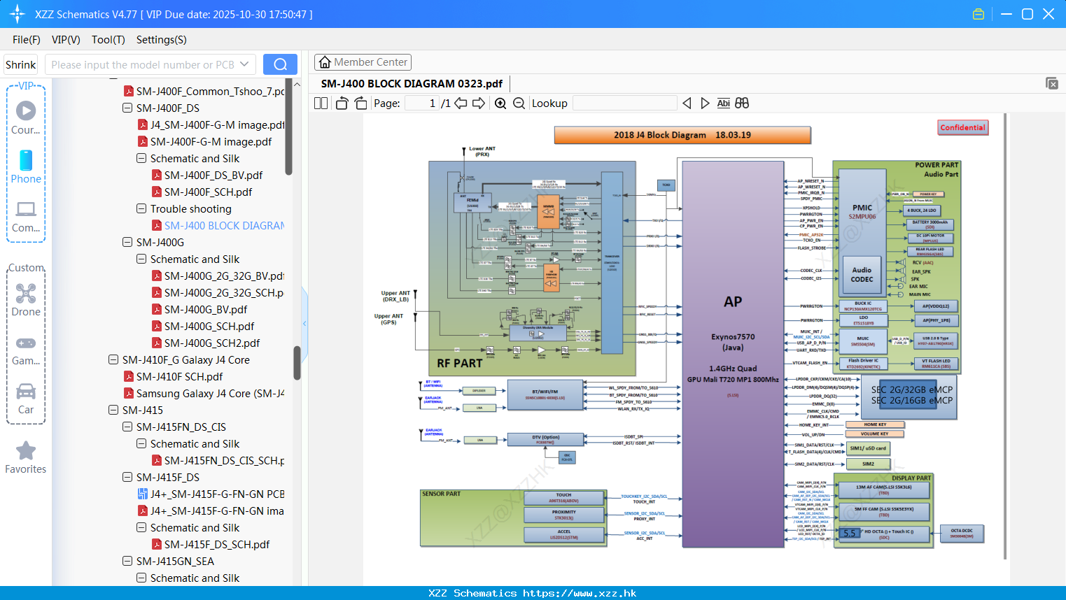 Samsung SM-J400 BLOCK DIAGRAM 0323